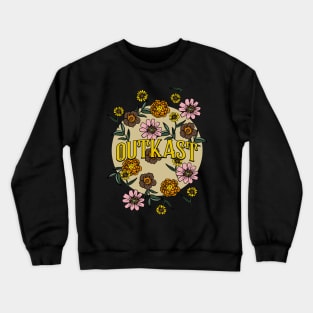 Outkast Name Personalized Flower Retro Floral 80s 90s Name Style Crewneck Sweatshirt